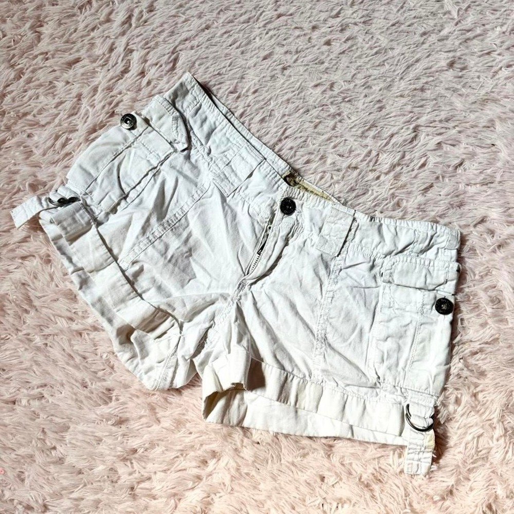 Vintage Y2K Lowrise Cargo Dollhouse Gorpcore Utility Shorts Juniors 3 McBling